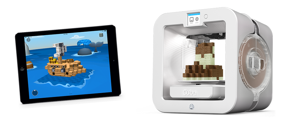 3D printed Blokify cube models